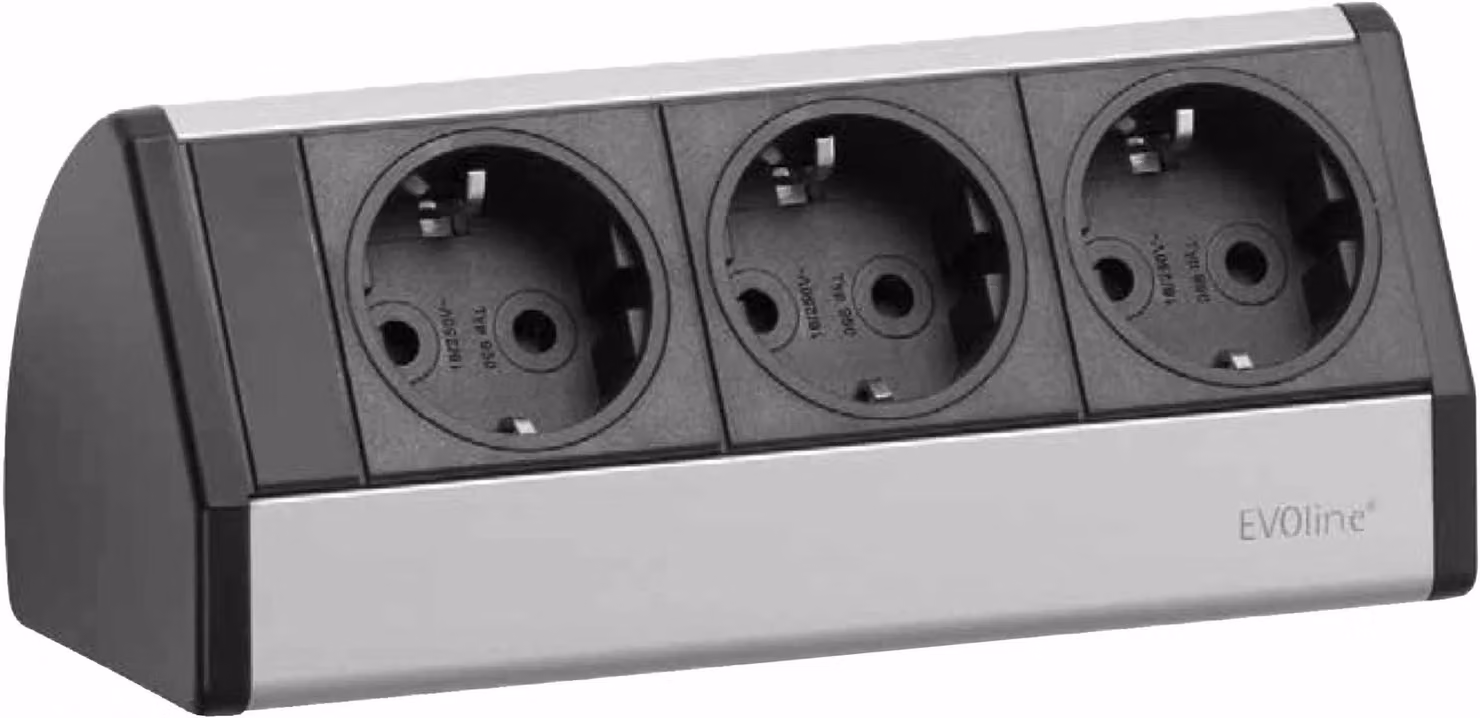 EVOline Dock Cuisine Presa di corrente a 3 vie