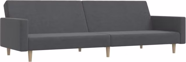 Divano letto | Sof¨¤ letto | Letto singolo a 2 Posti Grigio Chiaro in Tessuto