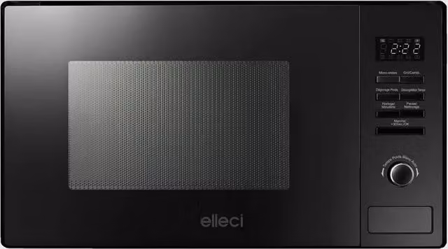 Forno a microonde da Incasso Plano ELLECI MW FMSP28168WS Multifunzione 60 cm Capacità 28L Classe A+ Granitek Nuvola 79