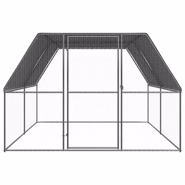 Gabbia per polli da esterno in acciaio zincato grigio CFW1710055 L/P/H: 4 x 3 x 2 m