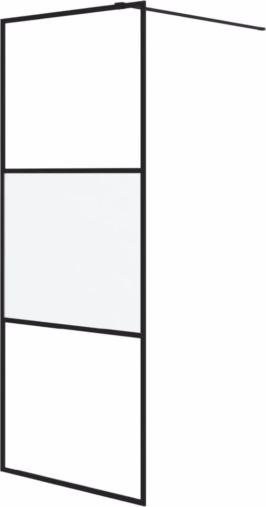 Parete Doccia Walk in 80x195 cm Vetro Semi Smerigliato ESG