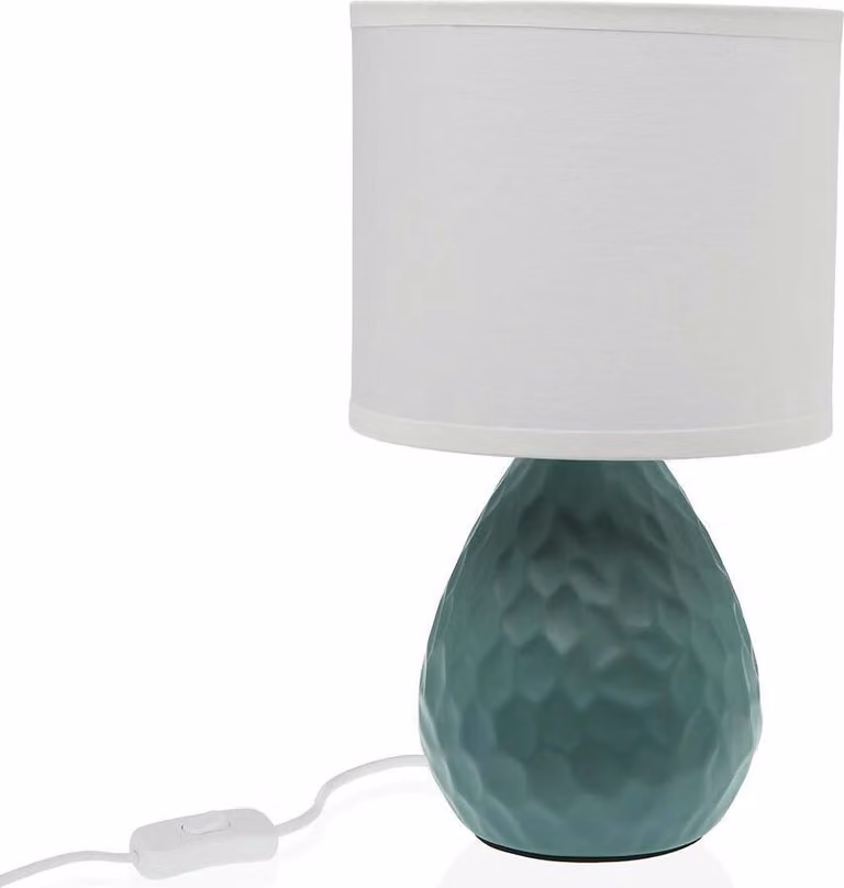 Lampada da tavolo versa verde in Vetroceramica bianca 40 l 15,5 x 27,5 cm