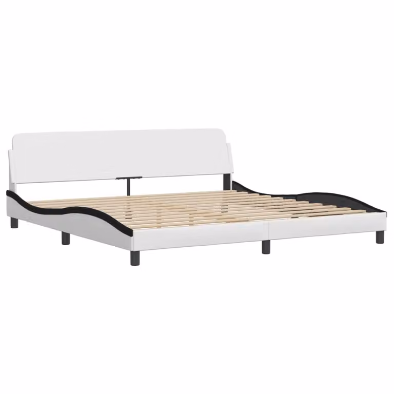 Giroletto Dover Bianco e Nero 200x200 cm in Pelle finta