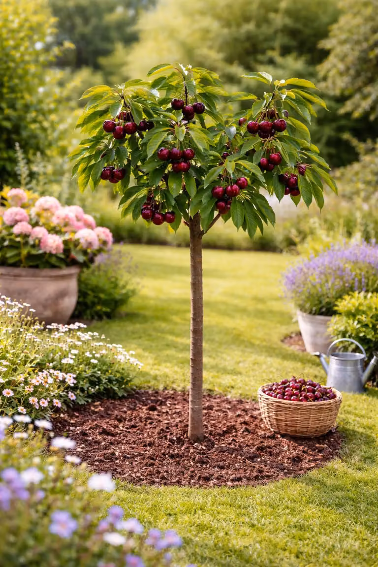Ciliegio dolce 'Kordia' 100-120 cm | Prunus avium | albero da frutto Pianta di ciliegio per giardino | a maturazione tardiva e ad alto rendimento