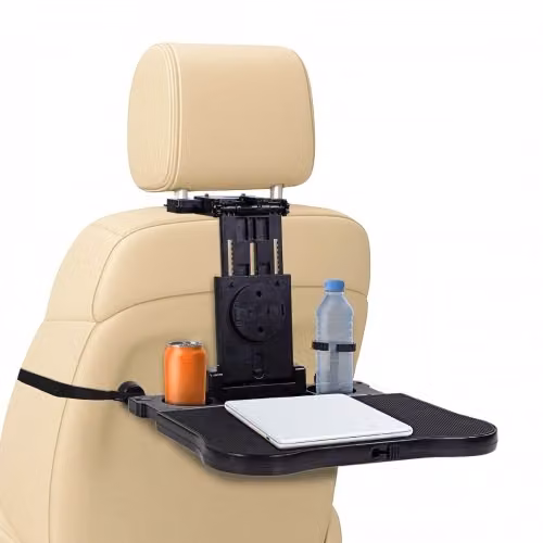 Tavolo per auto Tavolo per auto Mobiclinic Vassoio per auto Regolabile Pieghevole Doppio sottobicchiere Supporto per cellulare e tablet Tavolino per auto Staycar