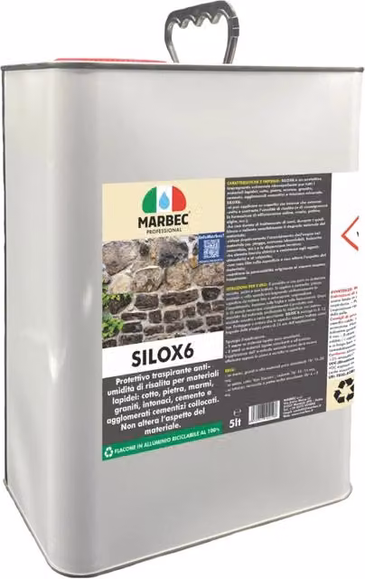 Protettivo idrorepellente Marbec SILOX 6 per pietra naturale, 5 l – 1