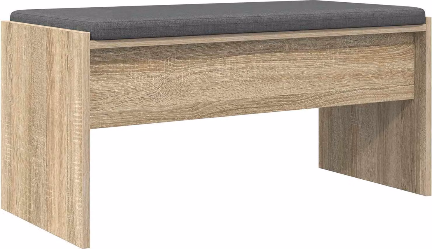 Panca per ingresso con cuscino Rovere Sonoma 83 x 38 x 40 cm