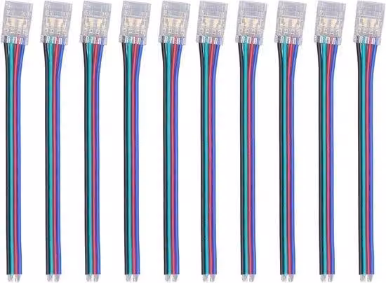 Kit di interruttori per strisce LED - 10 pezzi, 4 poli, 10 mm - Alta qualità