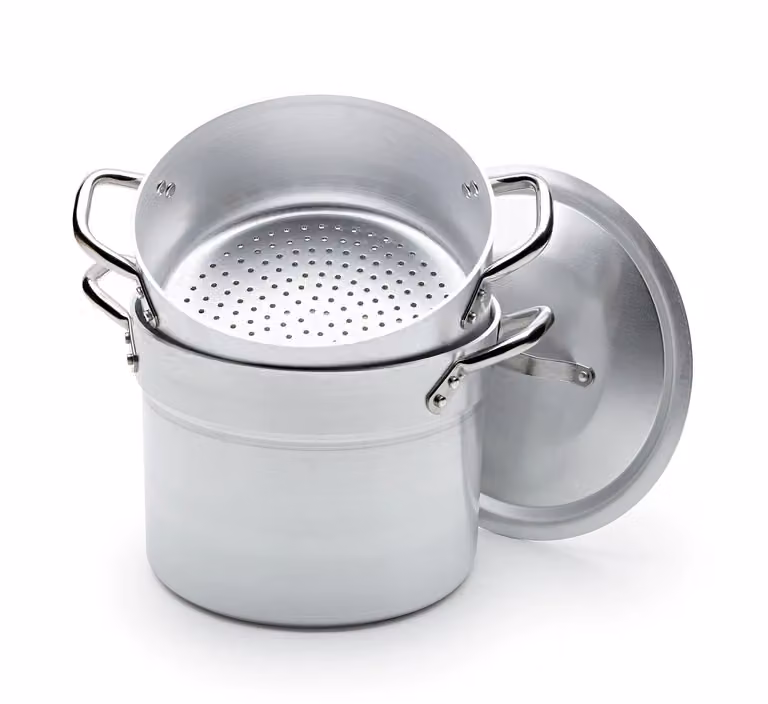 Casseruola in alluminio per cottura a vapore con coperchio, diam. 36cm