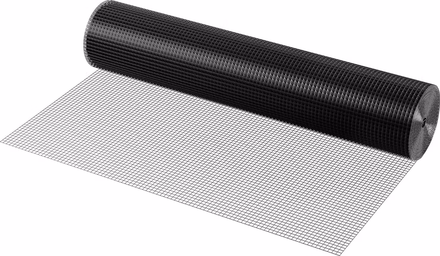 Rete metallica SucceBuy, rotolo di rete metallica zincata 48" x 50', filo per polli calibro 19, rete metallica rivestita in vinile per pollai, recinti per conigli e serpenti, recinti per pollame
