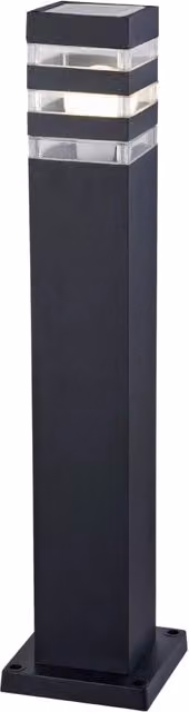 Lampione da esterno a colonna Unter den Linden di GIORDANOSHOP in alluminio nero con tecnologia LED e protezione IP54 – 1