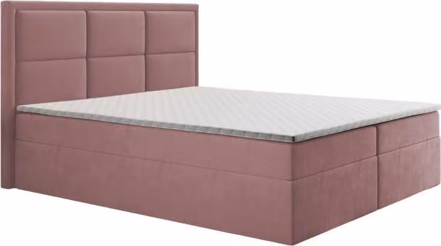 Modernes Polsterbett Bett Betten Ehebett Bettgestell Doppelbett 160x200 Rosa