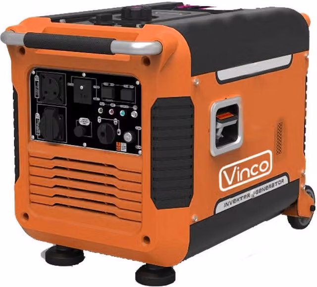 Gruppo elettrogeno inverter Vinco 60157 a benzina silenzioso, arancione, 3,0 kW