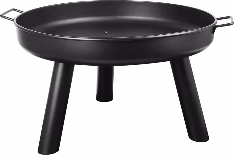 Pozzetto per il fuoco 60 cm - Pozzetto per il fuoco con maniglie - Terrasse per il giardino - Forcella in metallo rimovibile - Pozzetto multifunzionale per il riscaldamento e il barbecue