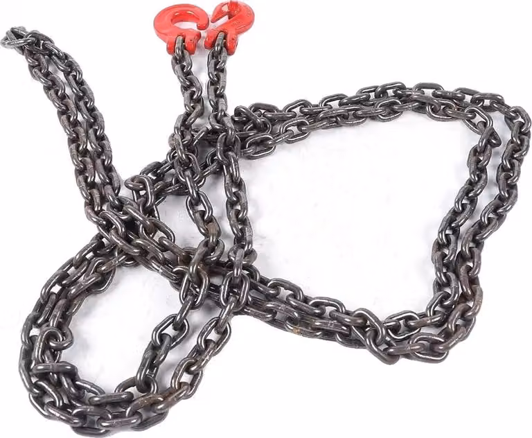 Catena di sospensione, elevata capacità di carico, acciaio legato resistente, moschettone di sicurezza
