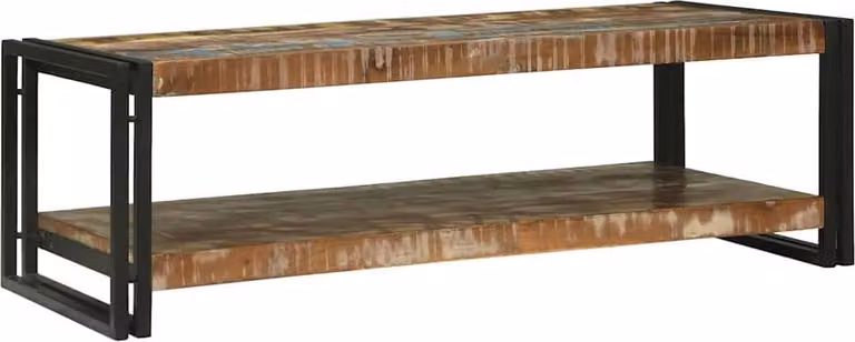 Tavolino da salotto Multicolore Legno Recuperato Massello