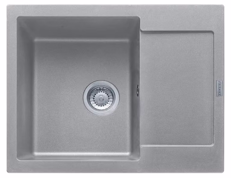 Lavello da incasso Franke Maris MRG 611-62 Fragranit+ stone grey comando eccentrico (pulsante)