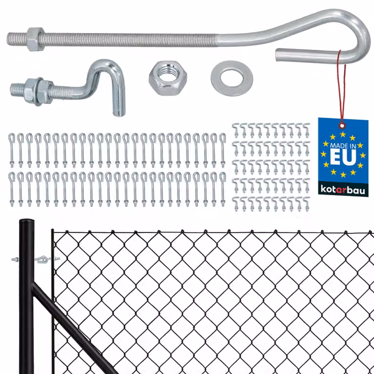 KOTARBAU® 50 PezziTiranti per Filo Acciaio M6 Tenditore Filo Tendicavo per Filo Acciaio Tendifilo Chiuso con Vite di Fissaggio Aperta