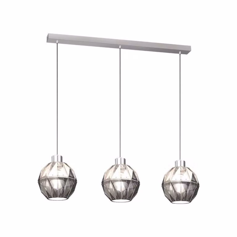 Milagro LED lampadario a sospensione COMO ML573 argento, metallo
