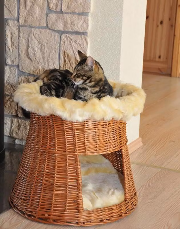 Silvio Design Torre a cestini per gatti, diametro: 55 cm, altezza: 50 cm