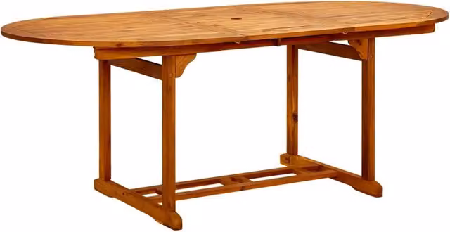 Tavolo da Giardino | Tavolino da esterno (150-200)x100x75 cm in Legno di Acacia