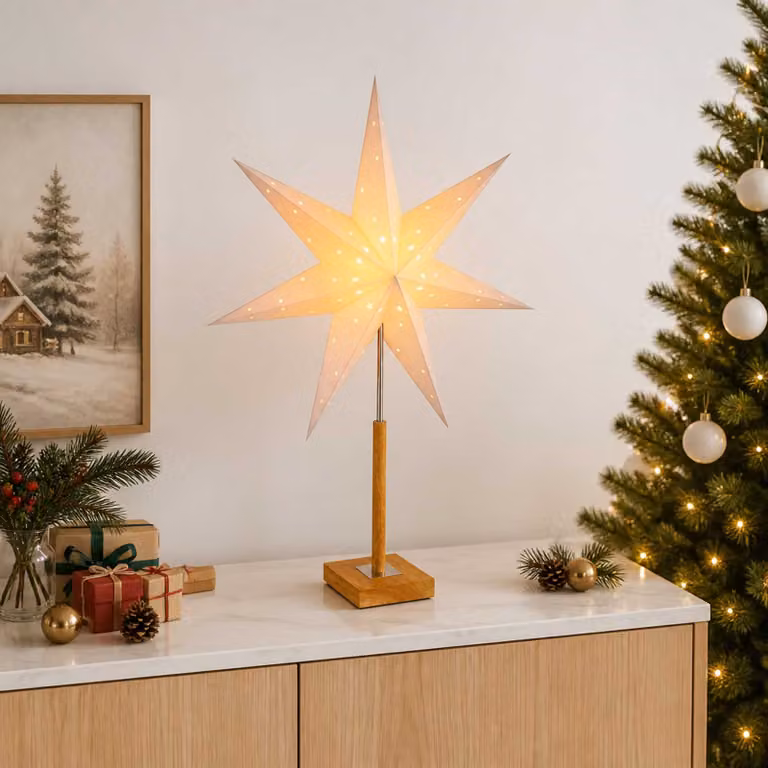 vidaXL Illuminazione Natalizia RAAHE Bianco caldo 35 x 15 x 55 cm