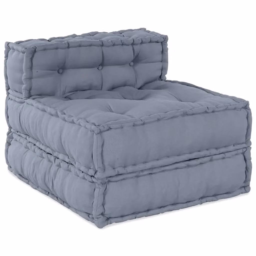 Unità di divano modulare vidaXL in tessuto grigio L/P/H: 70 x 70 x 56 cm – 2