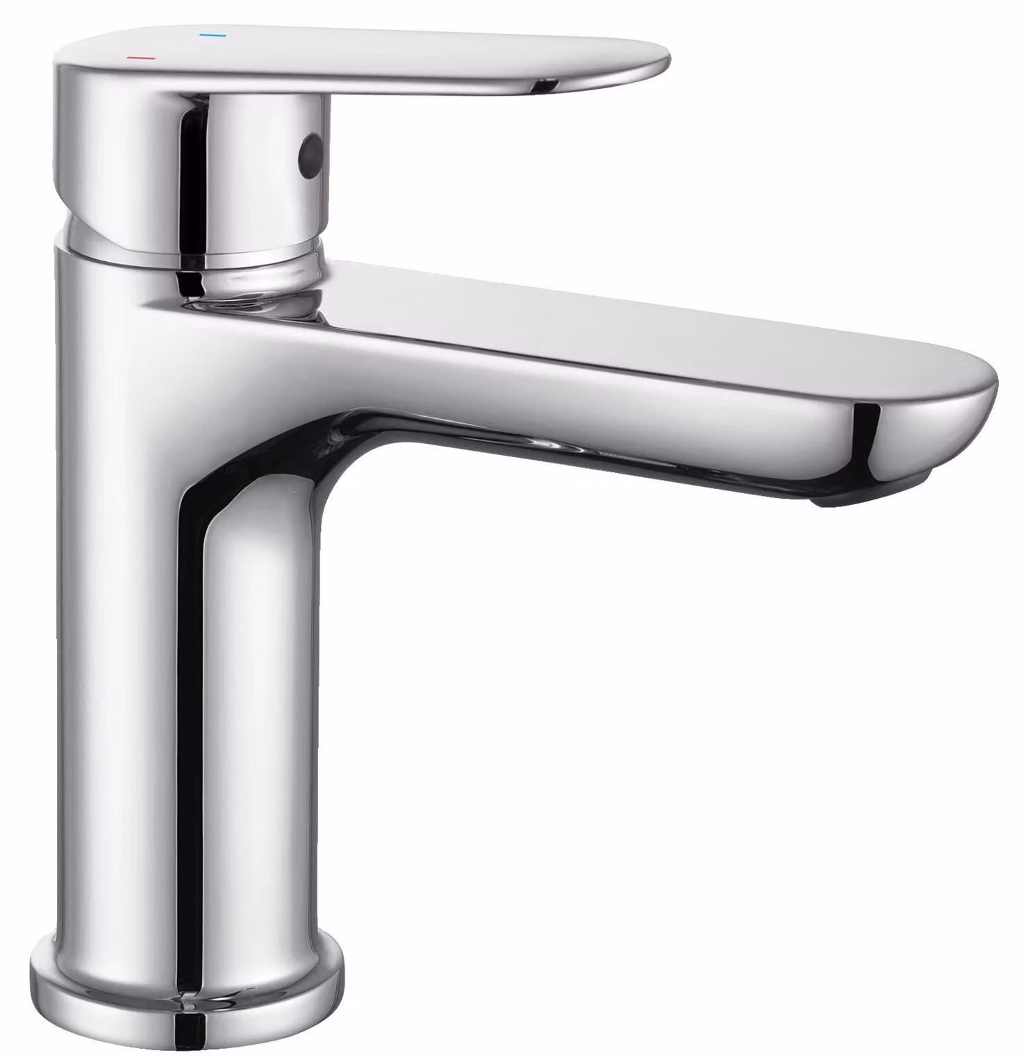 Miscelatore per lavabo, realizzato in lega di zinco, design a incasso, finitura cromata, acciaio inossidabile, attacco G3/8