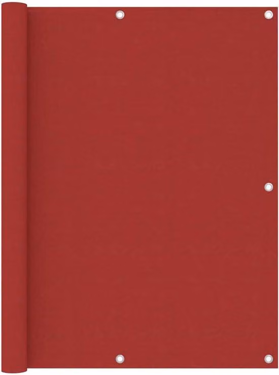 Tenda da balcone - 90x300 cm - Tenda da esterno - Tessuto Oxford - Rosso - Resistente al vento e ai raggi UV - Schermatura per balcone