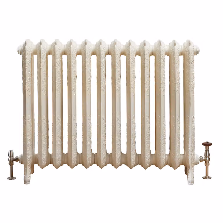 Radiatore Tradizionale in Ghisa Effetto Bianco Antico 768x983x250mm - Charlotte