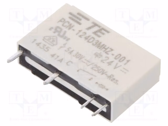 1 relè: bobina elettromagnetica, 24 VDC, 3 A / 250 VAC, codice prodotto: 7-1461491-6. Elettromagneti