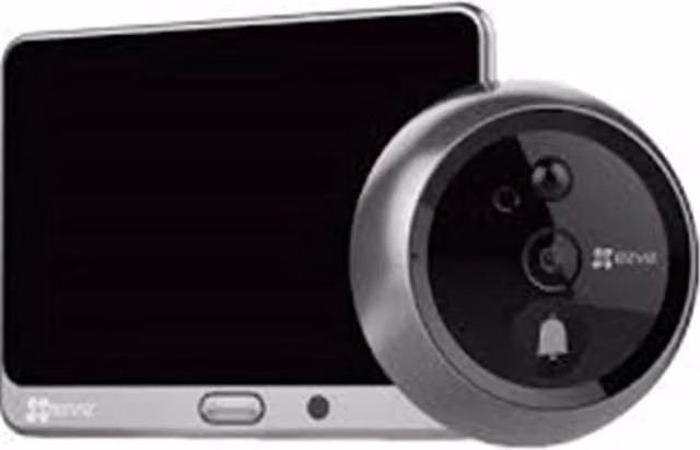 Spioncino digitale per porte EZVIZ DP2 2K con risoluzione 2K 3MP, colore argento