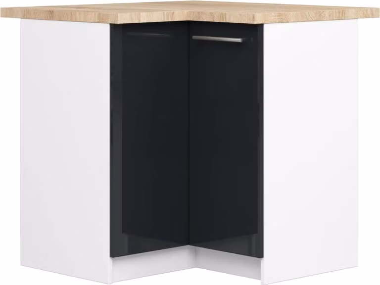 Akord Pensile Cucina Oliwia Bianco-Grafite Lucido 90X46X85 Cm
