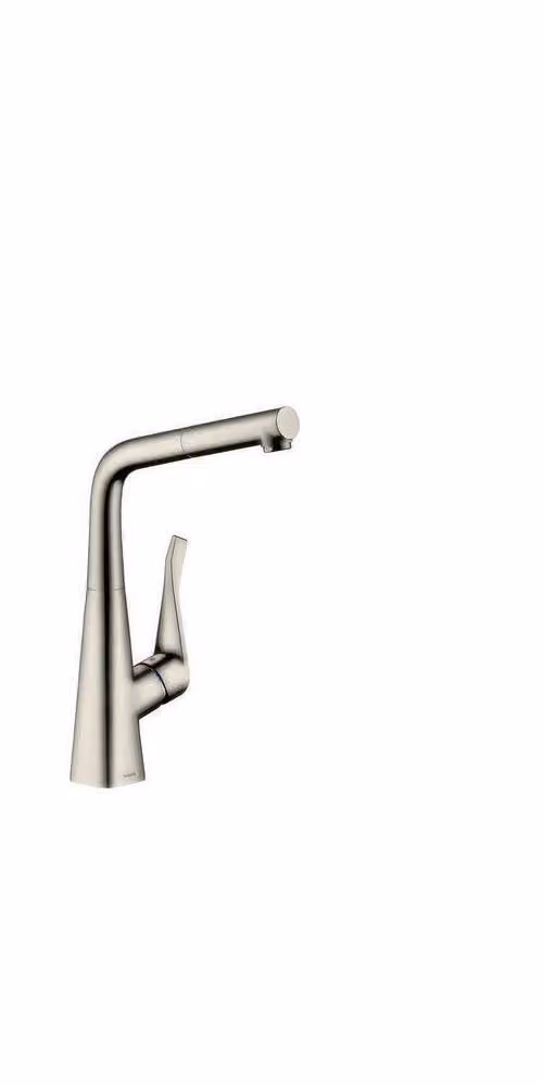 Hansgrohe M71 - Miscelatore per lavello M7114-H320 con doccia estraibile, sBOX, finitura acciaio inox 73812800