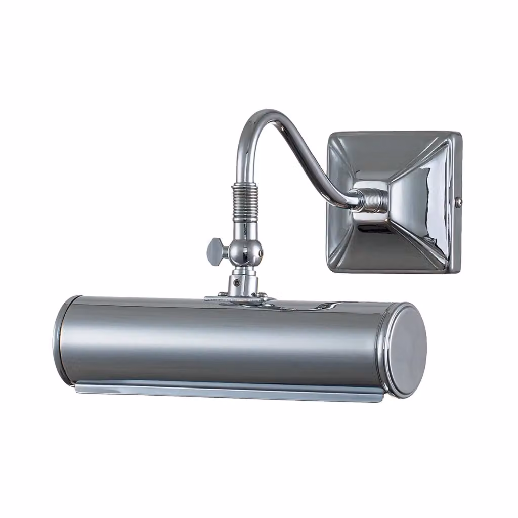 Applique Classica Picture Light Elstead Lighting in Acciaio Cromo Lucido con 1 Luce E14 – 2