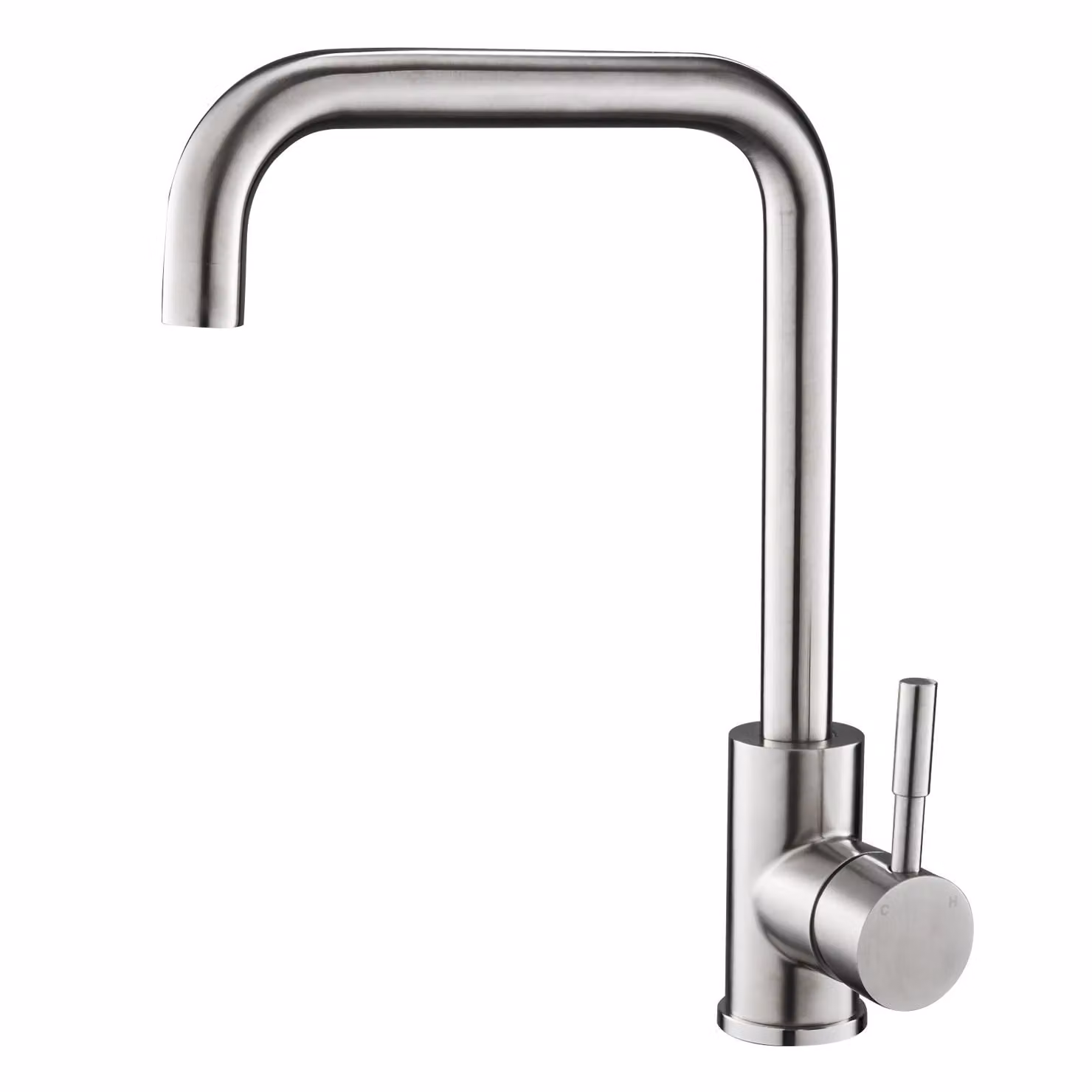 Rubinetto da cucina in acciaio inox Rubinetto a bassa pressione Miscelatore monocomando Rubinetto opaco Miscelatore monocomando Rubinetto per lavello da cucina