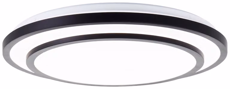 Brillante Luciano LED lampada da parete e soffitto 49cm 36W Nero Bianco Timer, luce notturna G80564A76