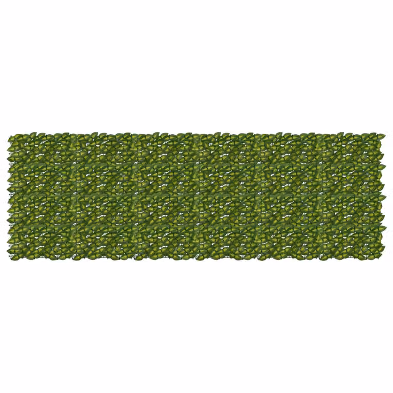 vidaXL Schermo per balcone con siepe artificiale Verde e Giallo L: 300 cm, H: 100 cm