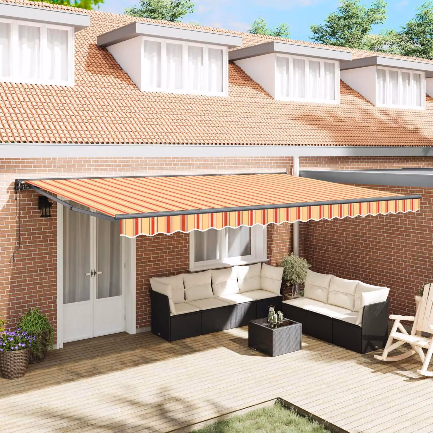 Maison Exclusive - Telaio per tenda da sole multicolore 500 x 300 cm