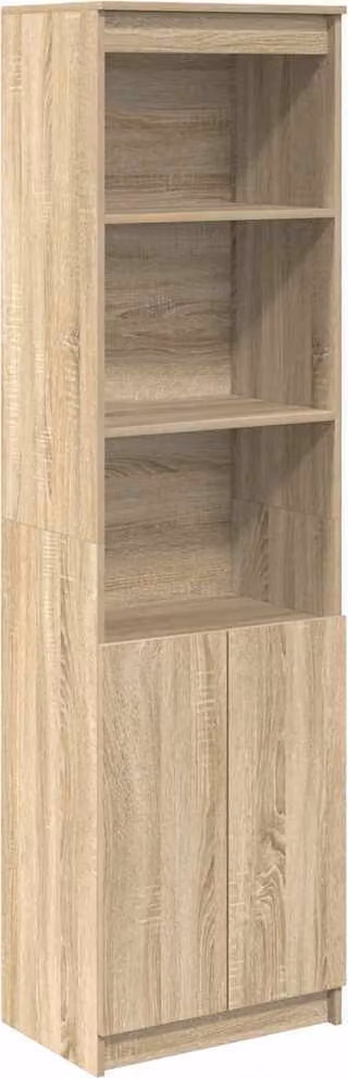 Credenza Rovere Sonoma 50x35x180 cm in Legno Multistrato
