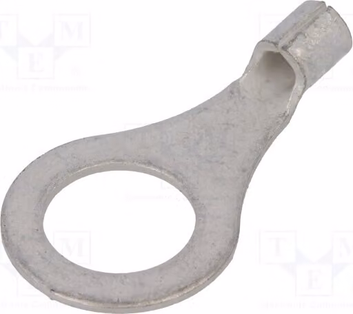 5 connettori a crimpare per cavi, stagnati, per cavi unipolari da 1 a 2,5 mm², con morsetto M8, in rame, codice 19323-0011, non isolati