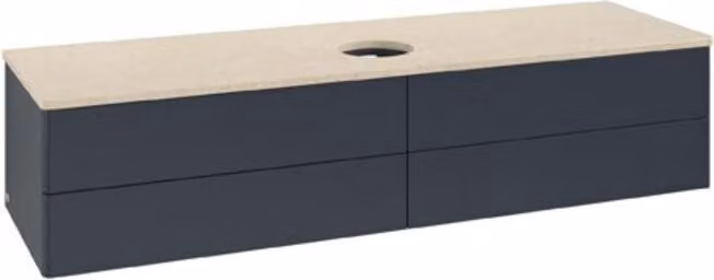 V&B Mobiletto senza struttura frontale Antao 160x50cm, WBP colore botti., md bl. m Lac