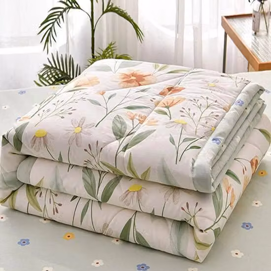 Sprei matrimoniale reversibile in microfibra gewata con fantasia floreale verde e multicolore, L: 200 cm x P: 230 cm