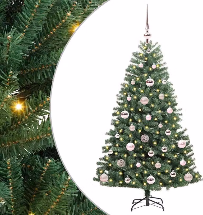 vidaXL Albero di Natale artificiale pieghevole verde 120 cm