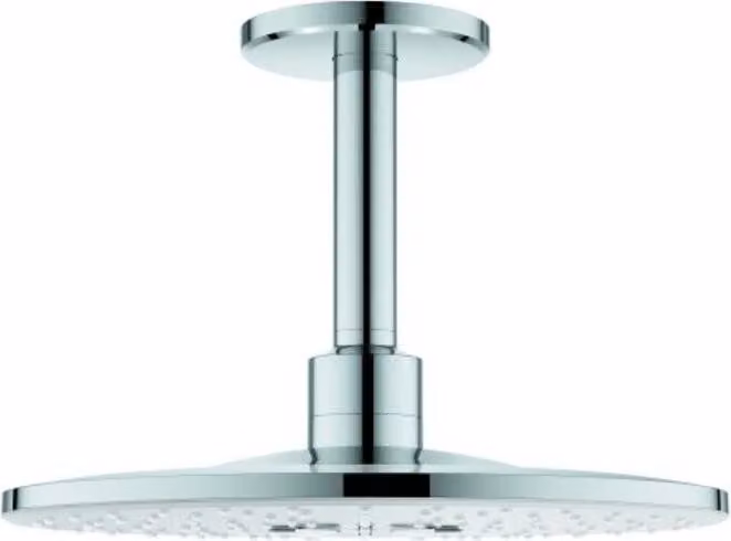 Grohe Rainshower 310 SmartActive Ensemble de douche plafonnier Prise de douche au plafond 142 mm, 2 types de douchette, 26477LS0, 26477LS0