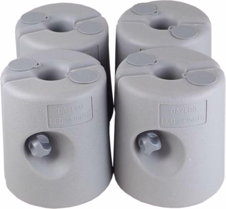 Set di 4 piedi a padiglione LEX, grigio chiaro