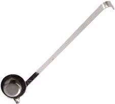 Mestolo con beccuccio TRIX in acciaio inox color argento L/P/H: 4,5 x 24 cm