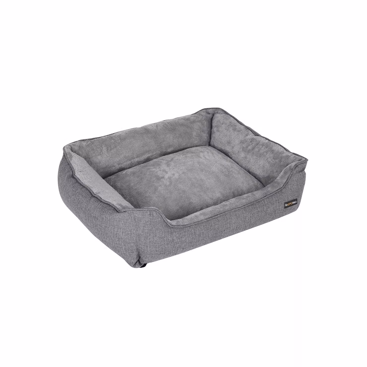 In And OutdoorMatch Cuscino per cani Marlon - Grigio - Letto per cani 90x75x25cm - Lavabile - Morbido - Cuscino ortopedico per cani