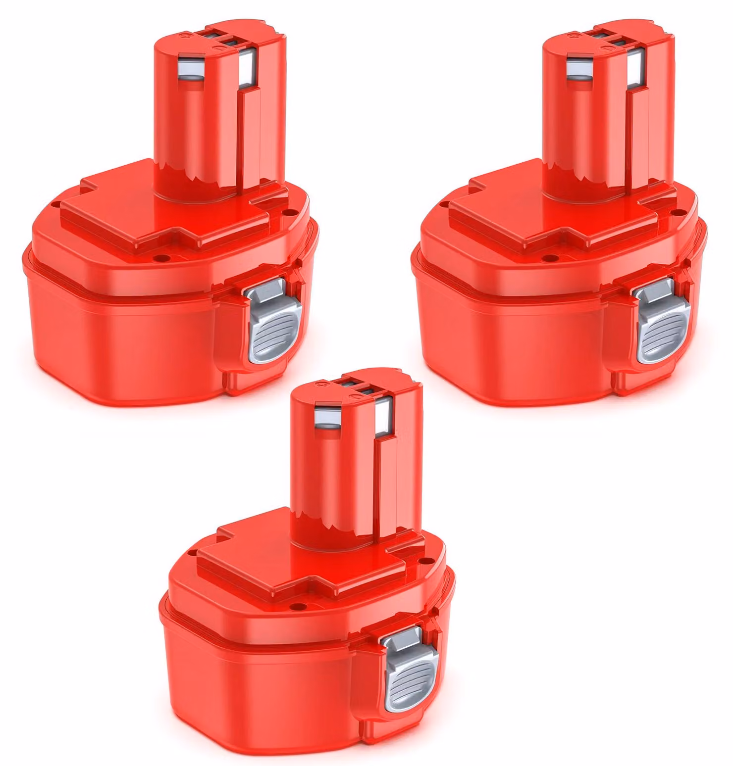 Batterie di ricambio, capacità 5000 mAh, compatibili con utensili elettrici, confezione da 3, 14,4 V