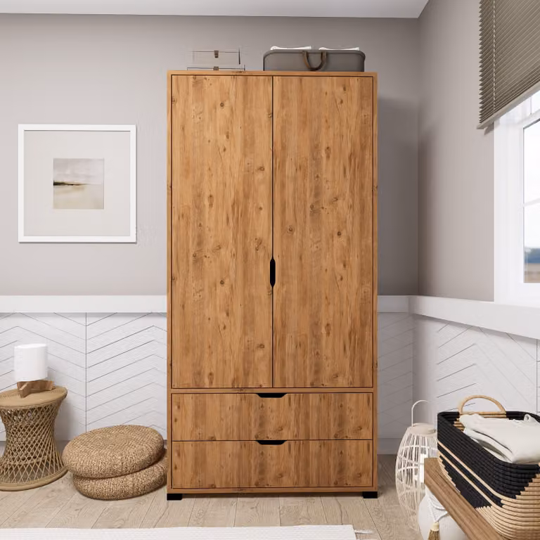 Skye Decor, Atlas 1600-51, pino atlantico, armadio, 90 x 183 x 45 cm, 100 % PANNELLI DI PARTICELLE RIVESTITI IN MELAMMINA